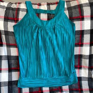 Dressy Green Silky Tank Top